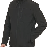 Calvin Klein Men's Water Resistant, Windbreaker Jackets for Men (Standard and Big and Tall), Deep Black, Small