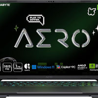 GIGABYTE AERO X16; Copilot+ PC - 165Hz 2560x1600 WQXGA - NVIDIA GeForce RTX 5060 - AMD Ryzen AI 7 350-1TB SSD with 16GB DDR5 RAM - Windows 11 Home - Space Gray
