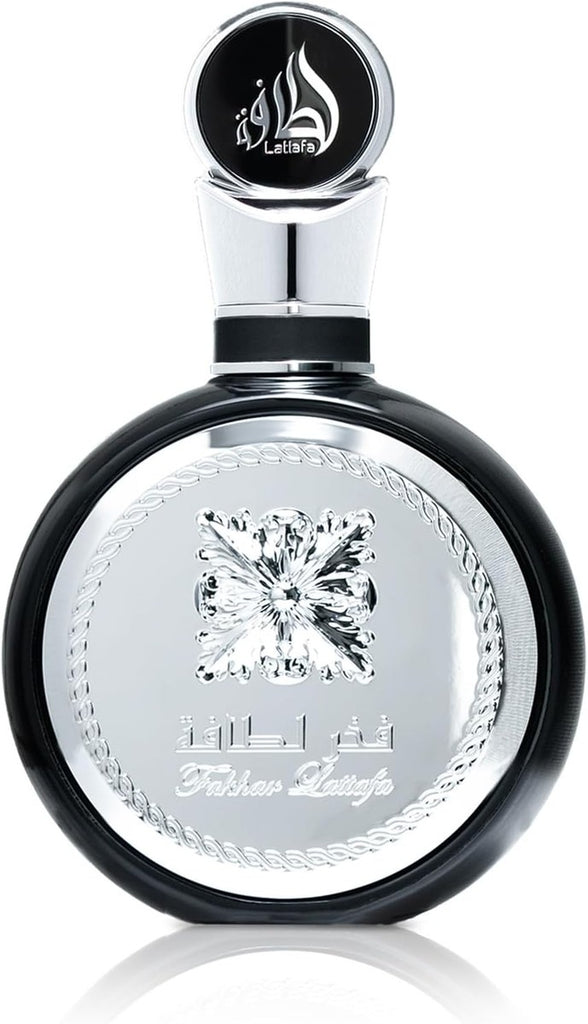 Lattafa Fakhar - Fresco, afrutado, bergamota, madera de ámbar - Eau de Parfum fragancia de larga duración para hombres, 100 ml