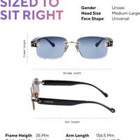 Gafas de sol Aura que cambian de color: 4 colores de lentes, control táctil