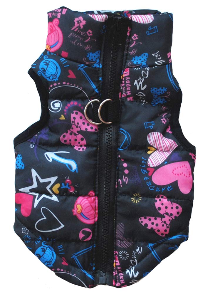 MaruPet Winter Dog Vest Warm Coat for Dogs: Waterproof & Windproof; Perfect for Small Medium Dogs in Cold Weather; Heart