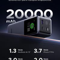 UGREEN Nexode 20000mAh 130W Portable PD Power Bank for MacBook Pro 16