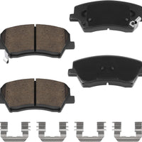 HECHENQICHE D1828 Front Ceramic Brake Pads Kit Fit For Hyundai Elantra GT 2016-2017, For Veloster 2016-2017, For Kia For