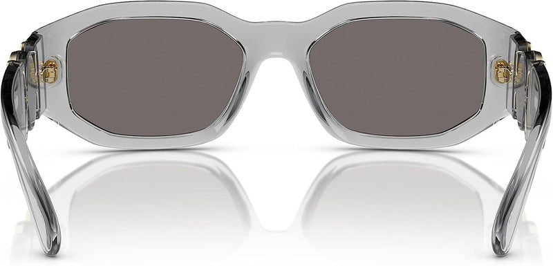 Versace Man Sunglasses Black Frame, Dark Grey Lenses, 53MM
