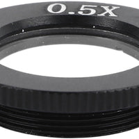 2X Monocular Zoom Lens Big Attachment Objective Lens Aluminum Alloy Frame Suitable for Monocular Microscope (0.5X)