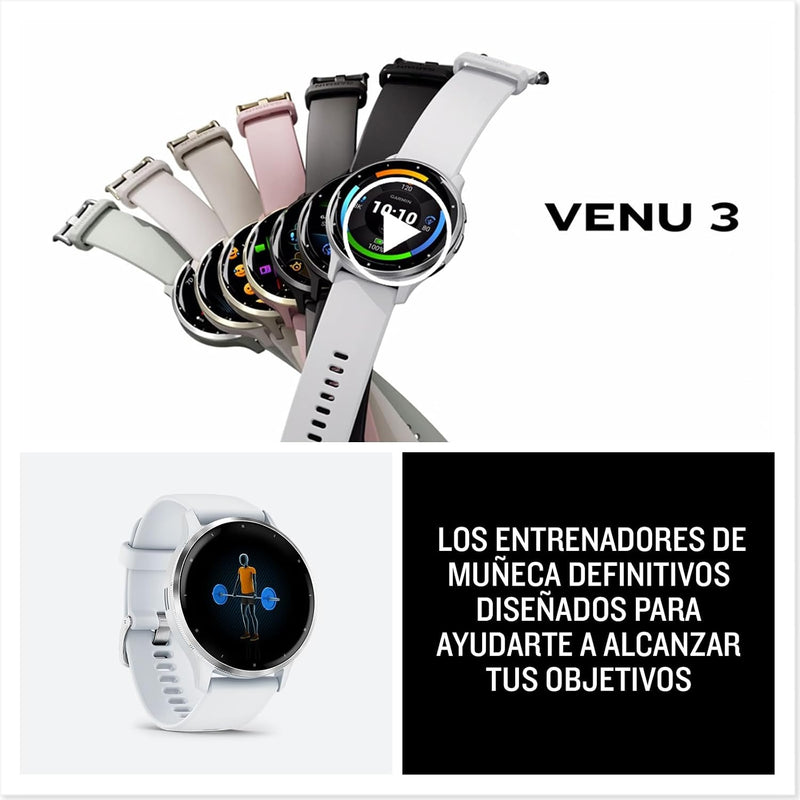 Garmin Venu® 3S, Premium Fitness Smartwatch, 41mm, Ivory