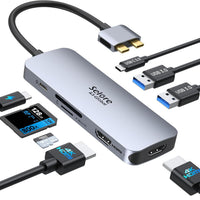 Selore Laptop Docking Station, Dual Monitor USB C Hub for MacBook