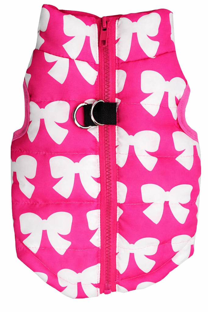 MaruPet Winter Dog Vest - Waterproof & Windproof Coat for Jacket Lovers - Small & Medium Dogs (Not Big Dogs) - Red Heart