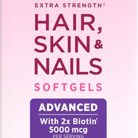 Nature's Bounty Advanced Hair, Skin & Nails, 150 Rapid Release Softgels - 150 Count (Pack of 2)