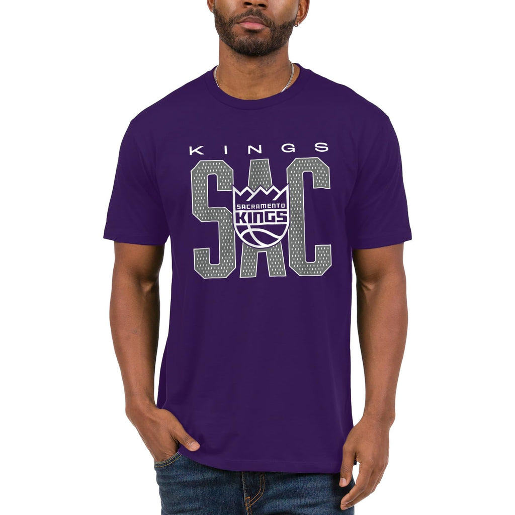 Junk Food NBA - Sacramento Kings City Mesh Adult SS T-Shirt Purple