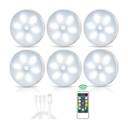 Luces LED con Sensor de Movimiento (Pack de 6)