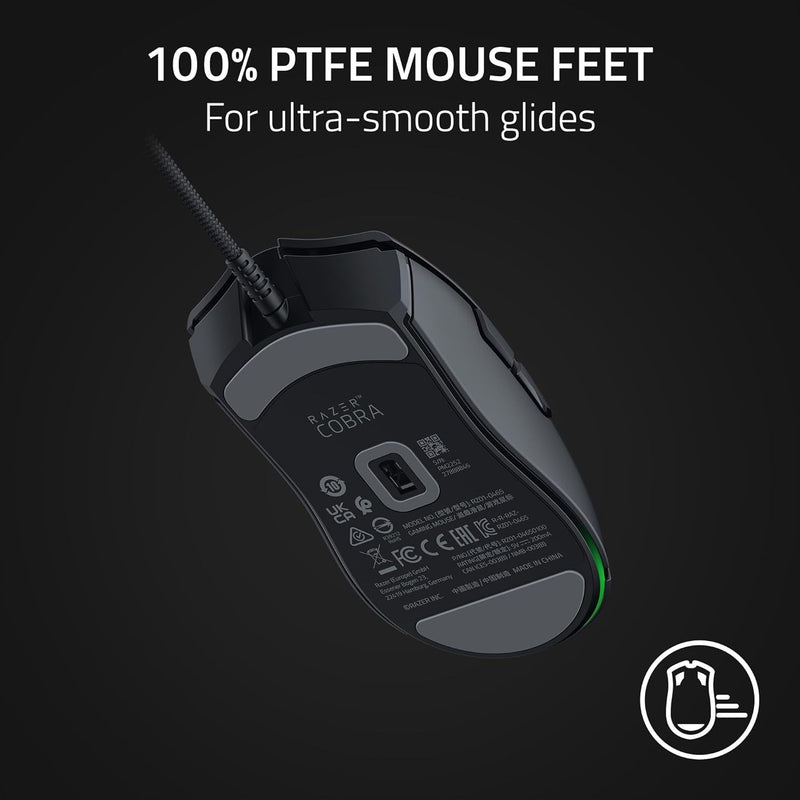Razer Cobra Wired Gaming Mouse: Ultralight 58g Design