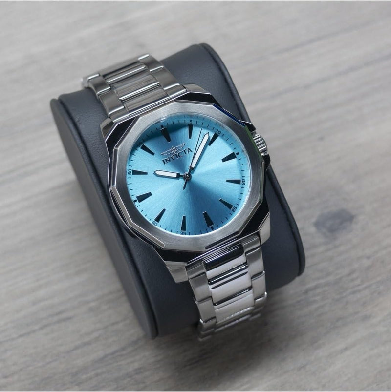 Invicta Speedway Men 42mm Stainless Steel Steel Light Blue dial PC21J Quartz