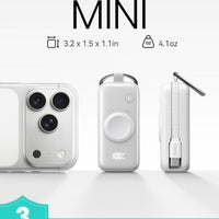 INIU SnapGo Portable Charger, 5000mAh Mini Power Bank for Apple Watch
