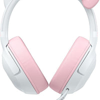 Razer Kraken Kitty V2 USB Wired Headset: Hello Kitty Ears - Chroma RGB Stream Reactive Lighting, HyperClear Cardioid Mic, 7.1 Surround Sound, Triforce 40mm Drivers - Hello Kitty Edition