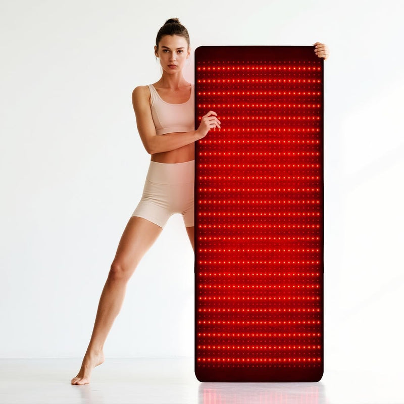 Quasar MD Nuevo Lanzamiento 2025 Alfombrilla de Terapia de Luz Roja Infrarroja - 1440 piezas de Chips LED SMD Profesionales - Longitudes de Onda de 660nm y 850nm, Alivio del Dolor, Mejora la Recuperac