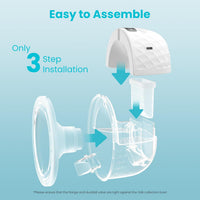 Paruu P10 Extractor de Leche Manos Libres Pack de 2 con Pantalla Inteligente