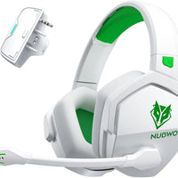 NUBWO Wireless Gaming Headset for Xbox Series X/S & Xbox One, 100Hr Battery Life, 3-in-1 Ultra-Low Latency 2.4GHz Dongle