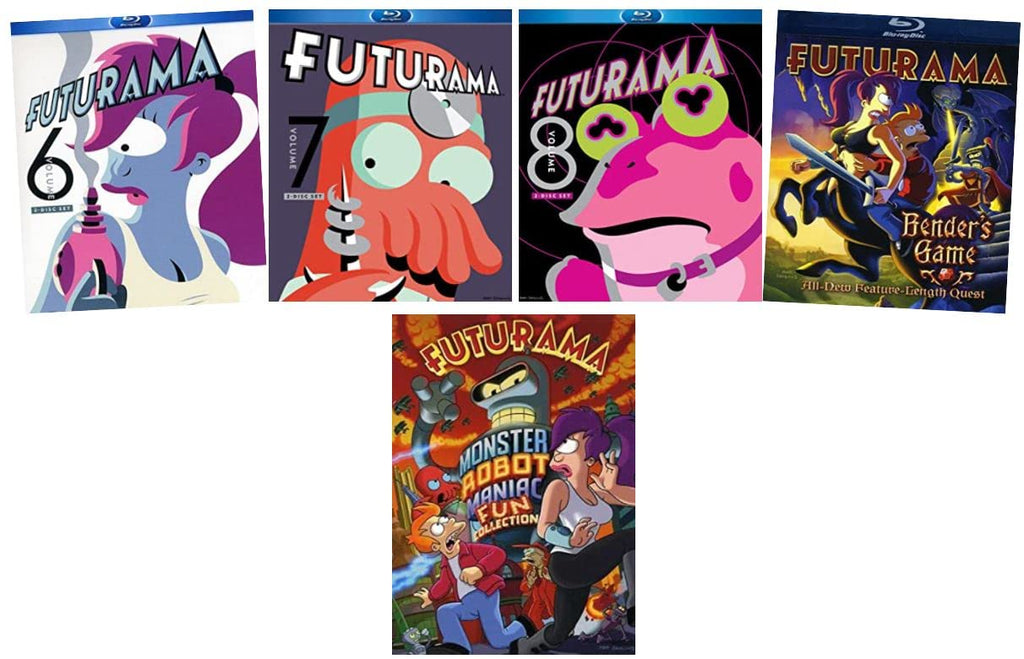 Futurama: The Final 3 Seasons + 2-Movie Collection - Complete Sixth, Seventh & Eighth Seasons (6, 7, and 8) + Bender's G