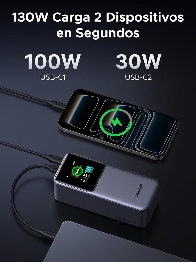 UGREEN Nexode 20000mAh 130W Portable PD Power Bank for MacBook Pro 16