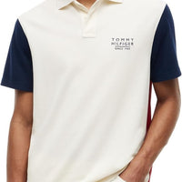 Tommy Hilfiger Men's Short Sleeve Polo Shirts in Regular Fit With Stretch and Organic Pique Cotton