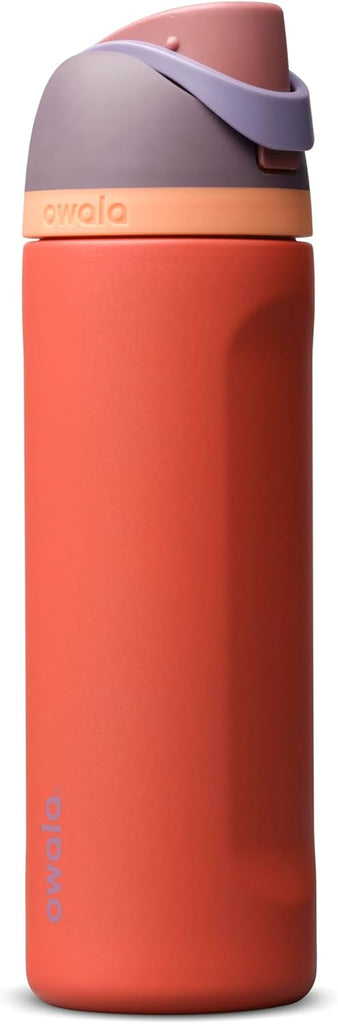 Owala FreeSip Stainless Steel Water Bottle 24 oz Terracotta Sunset