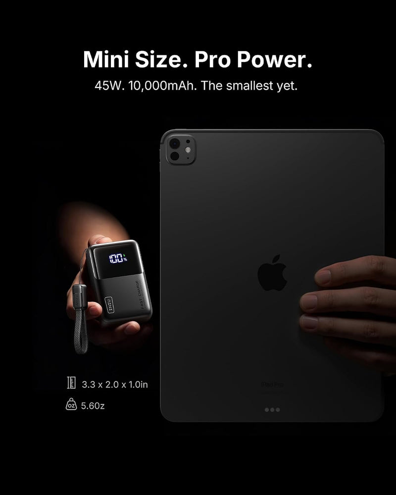 INIU Mini Portable Charger, Small 10000mAh 45W Fast Charging Power Bank