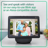 Blink Video Doorbell – Head-to-toe HD view, two-year battery life, and simple setup. Required Sync Module not included – Add-On (Black)