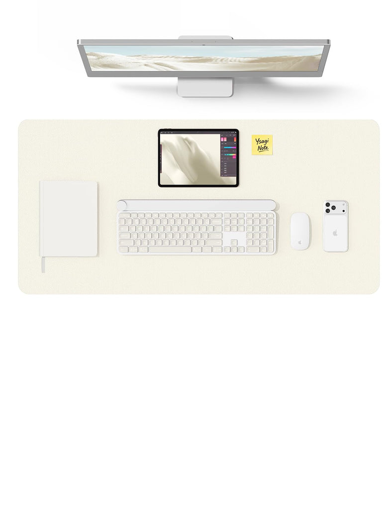 YSAGi Desk Protector&Blotter, Non-Slip Waterproof Leather Mouse Pad