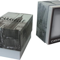 Caravelle by Bulova Men's Dress Quartz Silver Tone Stainless Steel Watch, Black Dial Style: 43B158