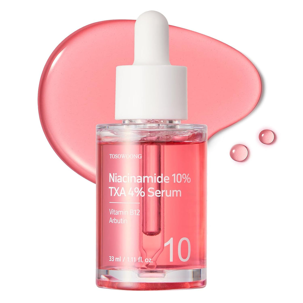 TOSOWOONG Niacinamide 10% + Tranexamic Acid 4% Serum for Radiant Glass Skin