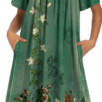 Ekouaer Womens Nightgown House Dress with Pockets Short Sleeve Moo Moos