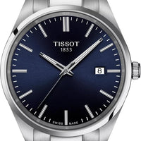 Tissot PR 100 40mm, Swiss Quartz Watch for Men, Stainless Steal Case, Blue Dial, T1504101104100