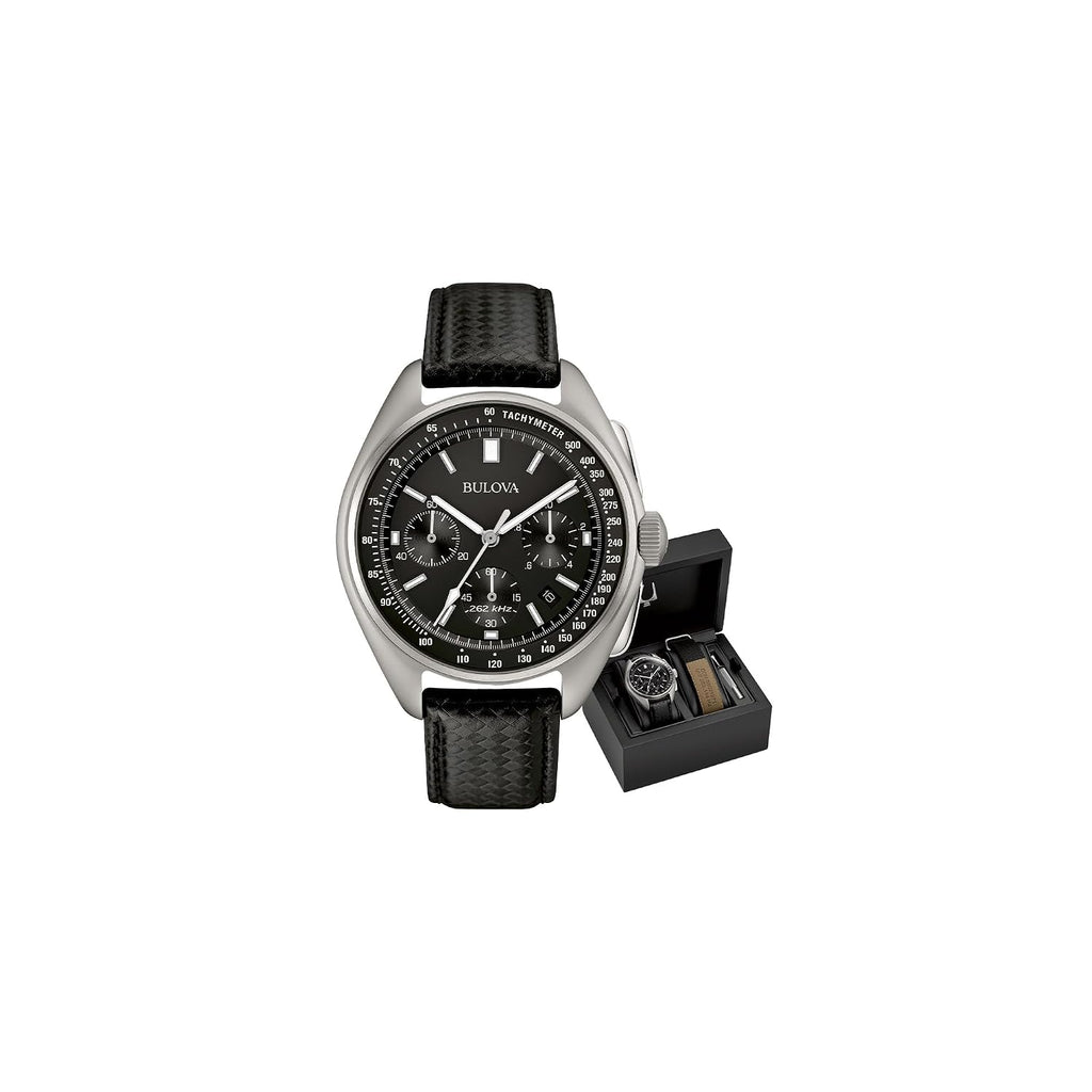 Bulova Archive Lunar Pilot Cronógrafo Set con Correa de Nylon 96B251
