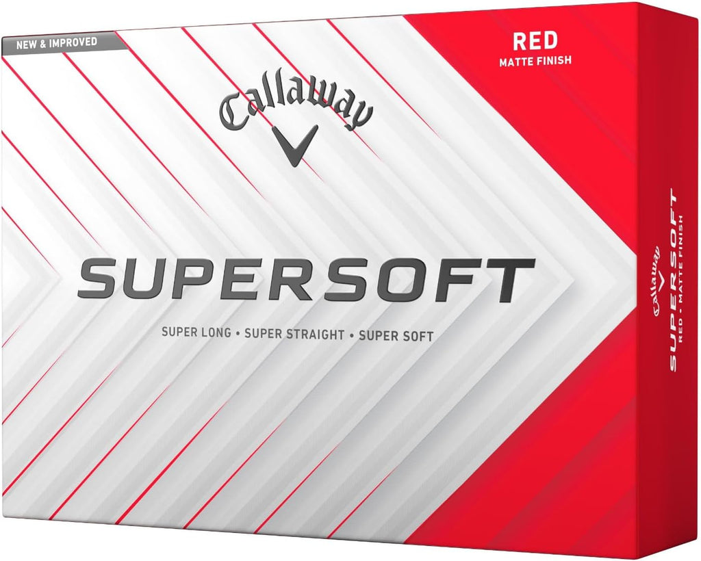 Callaway Golf Supersoft Golf Balls (2025, Red)