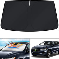 KUST Custom Fit Windshield Sun Shade for 2018-2025 2026 Volvo XC60 Accessories Sunshade Window Sun Visor Protector Folda