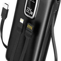 DXUN Portable Charger Power Bank - 45800mAh Fast Charging Portable Phone Charger with Built in Cables,External Battery P
