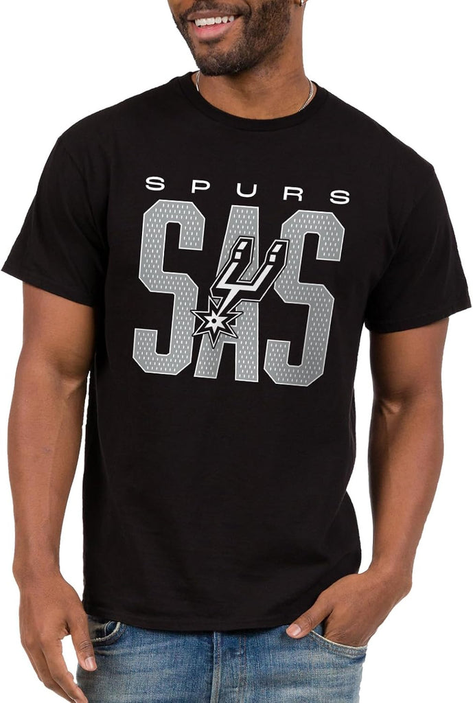 Junk Food NBA - San Antonio Spurs City Mesh Adult SS T-Shirt Black