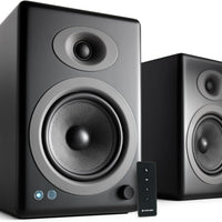 Audioengine A5+ Wired Bookshelf Speakers – Powered Speakers - Walnut