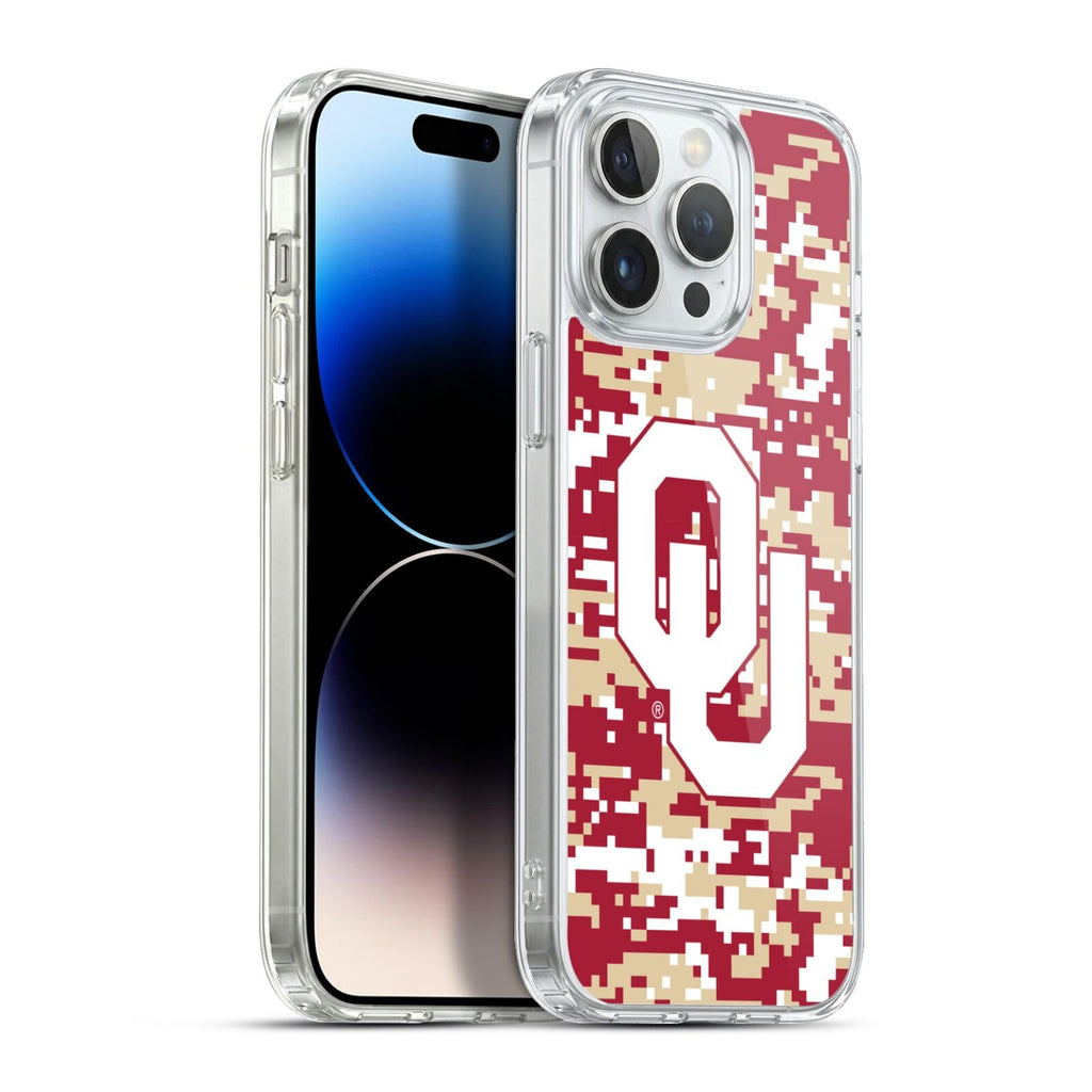 Head Case Designs Officially Licensed University of Oklahoma OU Digital Camouflage Gel Case [Military Grade Protection]