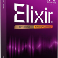 Elixir Strings, Acoustic Guitar Strings, 80/20 Bronze with NANOWEB Technology, Longest-Lasting Bright and Focused Tone F