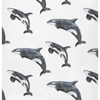 Crib Sheets for Boys Orca Killer Whale Toddler Baby Girl Sheets for Crib,Neutral Mini Crib Nursery Mattress Sheets Fitte