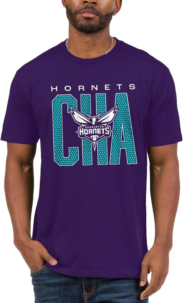 Junk Food NBA - Charlotte Hornets City Mesh Adult SS T-Shirt Purple