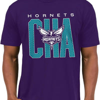 Junk Food NBA - Charlotte Hornets City Mesh Adult SS T-Shirt Purple