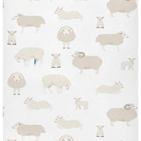 Crib Sheets for Boys Girl Farm Sheep Breathable Mini Crib Mattress Sheets Fitted,Toddler Baby Sheets for Crib Mattress 3