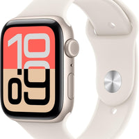 Apple Watch SE 3 [GPS + Cellular, 44mm] Starlight Aluminum Case with Light Blush Sport Band, S/M (Renewed)