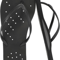 STQ Shower Shoes for Men, Shower Flip Flops with Arch Support Black Size 13