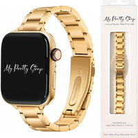 My Pretty Strap Slim Glazé Band Compatible with Apple WATCH SE Series 10 9 8 7 6 5 4 3 2 1, 38/40/41/42/44/45/46/49MM fo