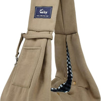 CUBY Dog and Cat Sling Carrier - Hands Free Reversible Pet Papoose Bag - Soft Pouch and Tote Design - Suitable for Puppy