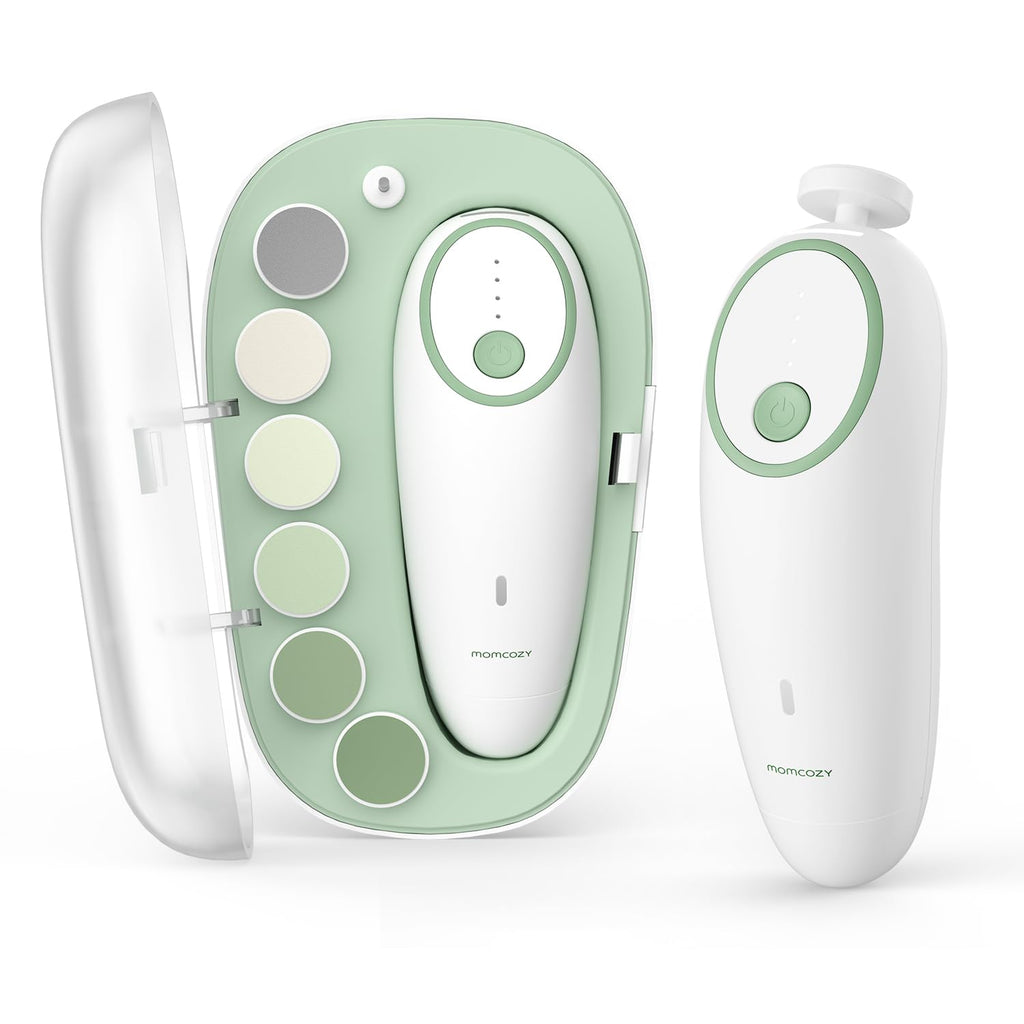 Momcozy Baby Nail File Electric, Gentle Night Light Baby Nail Trimmer